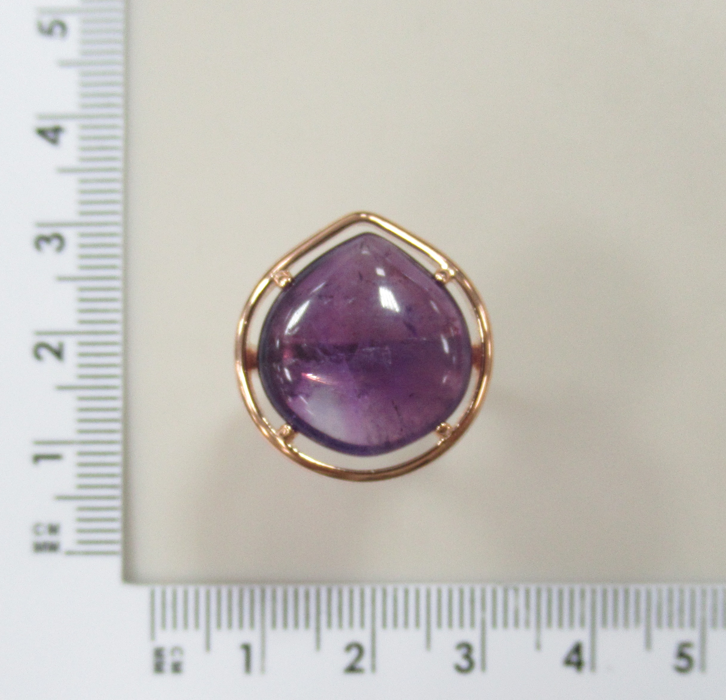 Серебряное кольцо с аметистом